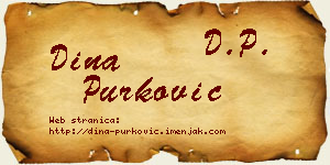 Dina Purković vizit kartica